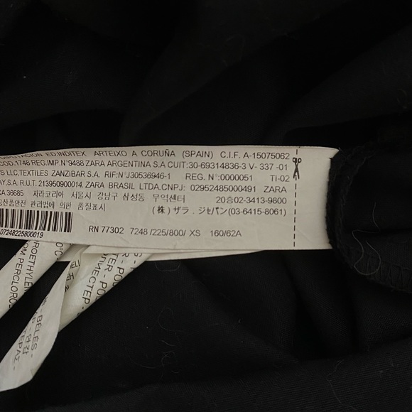 ZARA - Racer Back Sheath Dress in Black - Size : XS - Picture 6 of 6